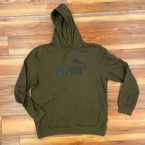 Men’s Olive Green Puma Hoodie